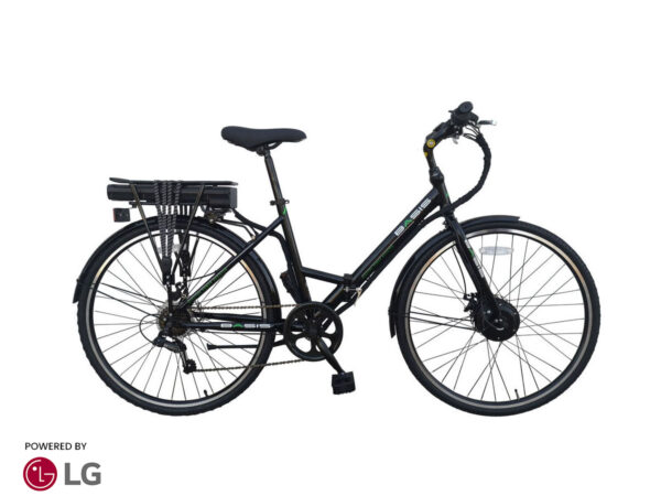 Basis Hybrid Full Size Folding Electric Bike Wheel 27.5", 9.6AH - Black/Green