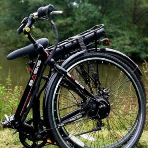 Basis Hybrid Full Size Folding Electric Bike Wheel 27.5", 9.6AH - Black/Red - Thumbnail Image 2