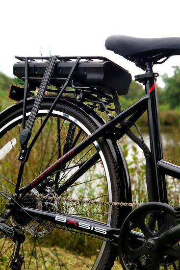 Basis Hybrid Full Size Folding Electric Bike Wheel 27.5", 9.6AH - Black/Red - Image 5