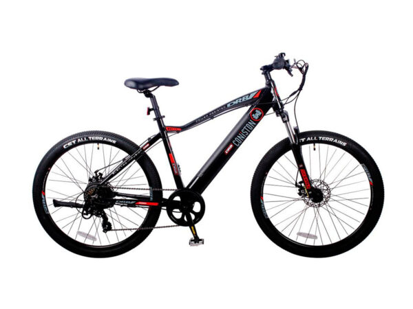 Dallingridge Coniston Hardtail Electric Mountain Bike 27.5" Wheel, 7 Speed - Black/Red
