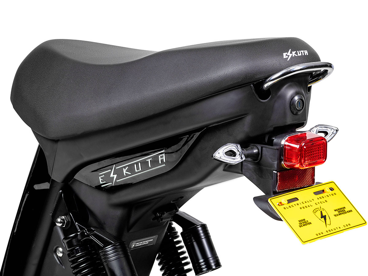 Eskuta SX-250 Electric Moped Scooter - Matt Black - Image 6