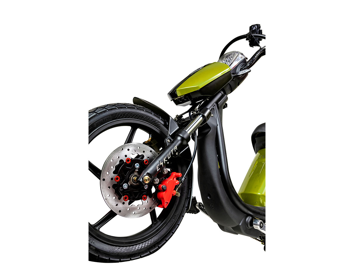 Eskuta SX-250D Cargo Delivery Electric Moped Scooter - Matt Acid Yellow - Image 2