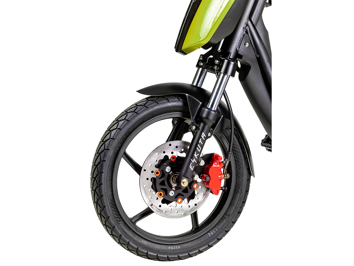 Eskuta SX-250D Cargo Delivery Electric Moped Scooter - Matt Acid Yellow - Image 4