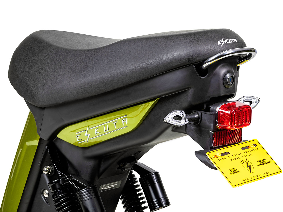 Eskuta SX-250D Cargo Delivery Electric Moped Scooter - Matt Acid Yellow - Image 6