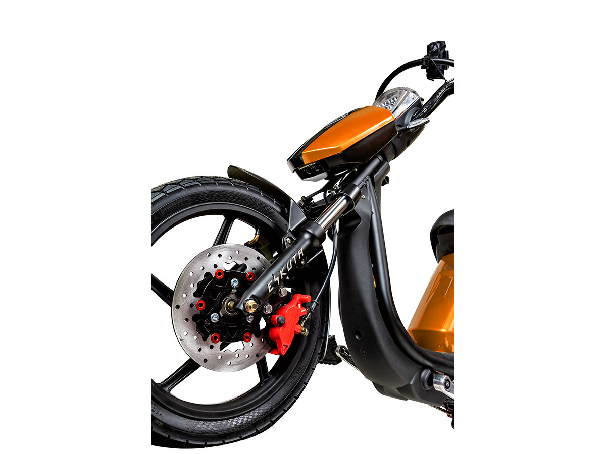 Eskuta SX-250D Cargo Delivery Electric Moped Scooter - Matt Orange - Image 2